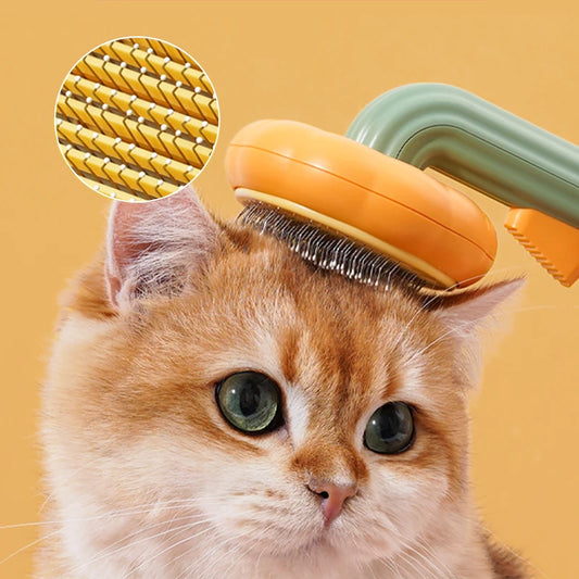 Pet Self-Cleaning Grooming Brush